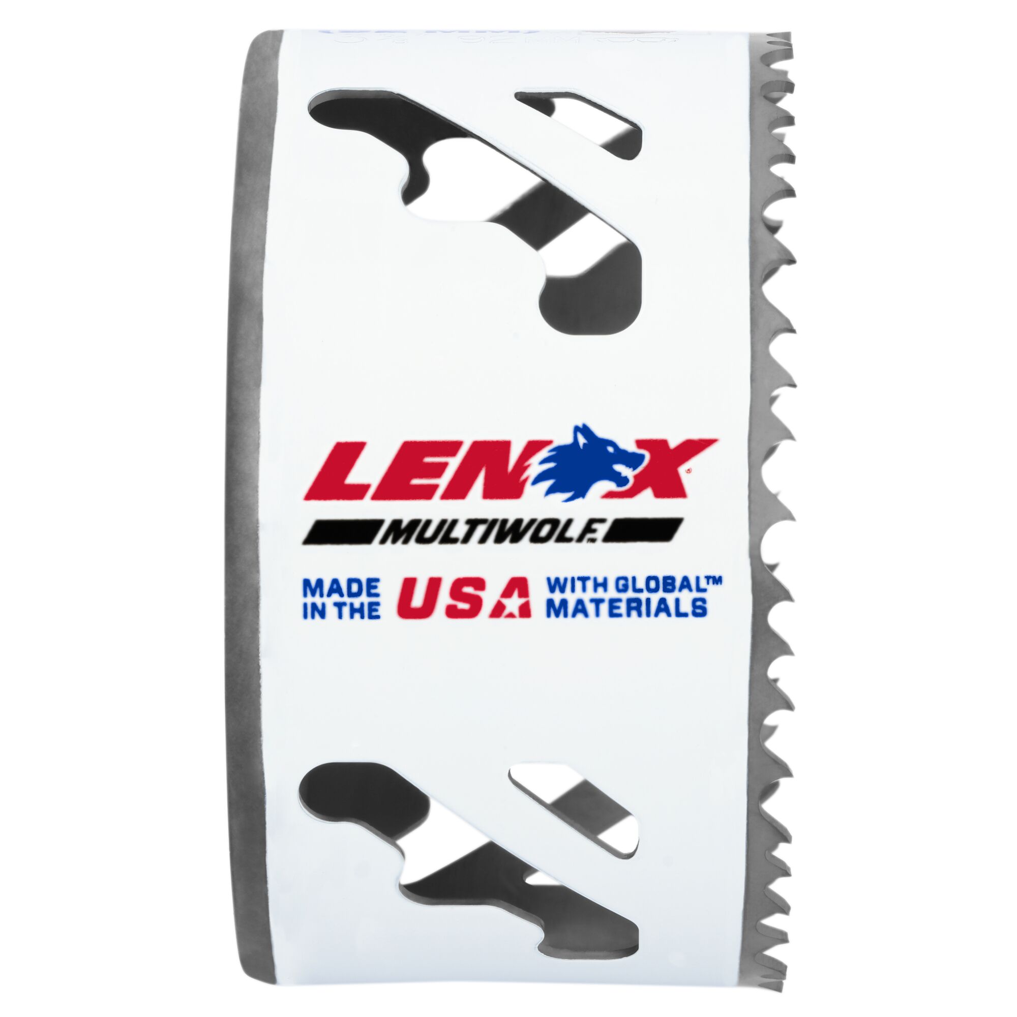 LENOX 狼牌 LE-3005656L T3 雙金屬圓穴鋸刃 89mm 鋸身標示圖
