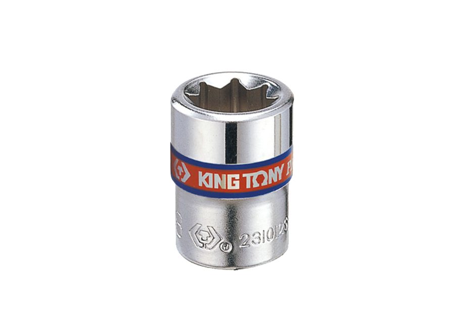 KING TONY 2310S系列原廠示意,照片套筒刻有231012S(3/8吋);此商品為231010S、5/16吋,單顆販售
