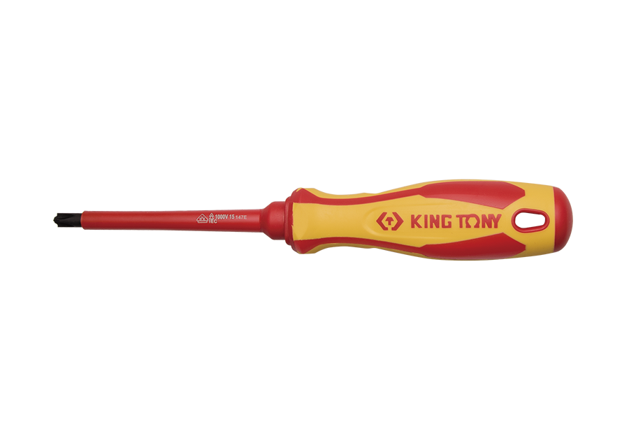 KING TONY 147E 系列耐電壓接線端子螺絲起子原廠示意圖