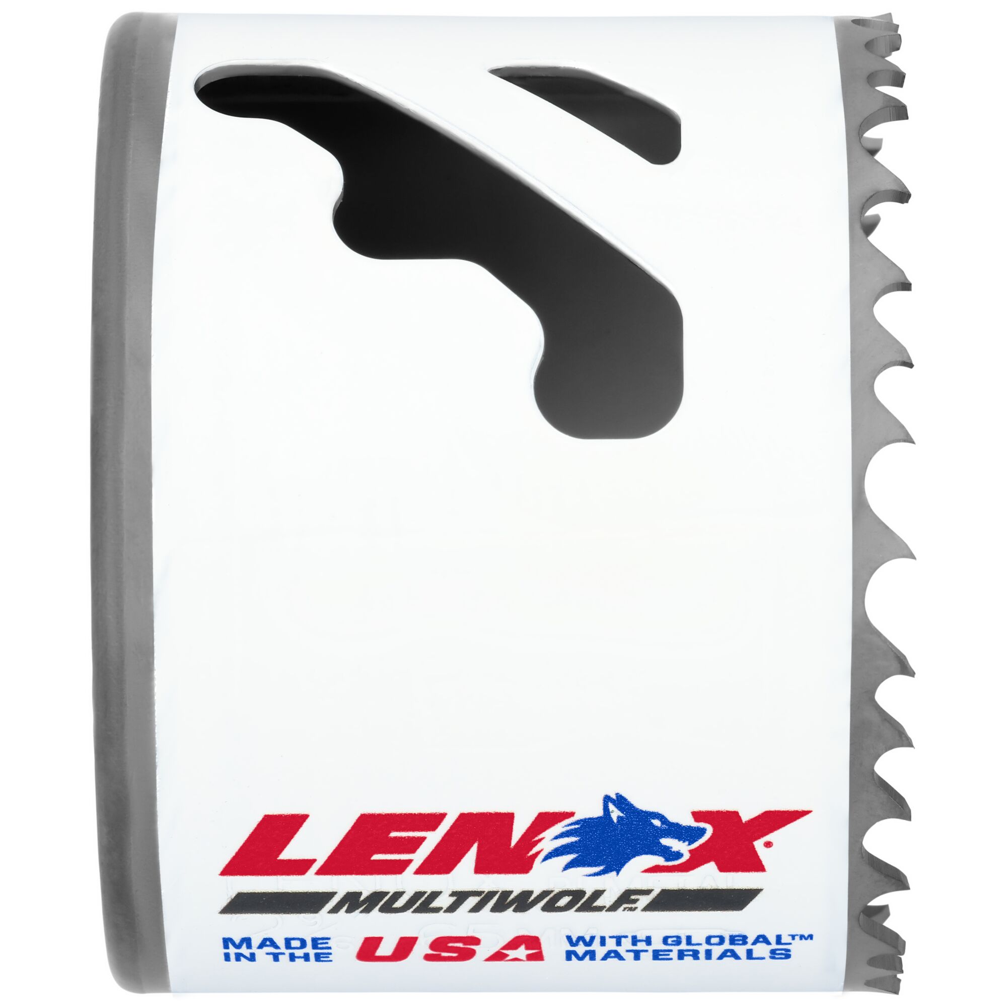 LENOX 狼牌 LE-3004141L T3 雙金屬圓穴鋸刃 65mm 齒型與鋸身特寫