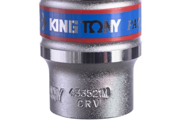 KING TONY 21 mm 同款套筒外形近照,可見 433521M 與 CR-V;不代表包裝或條碼
