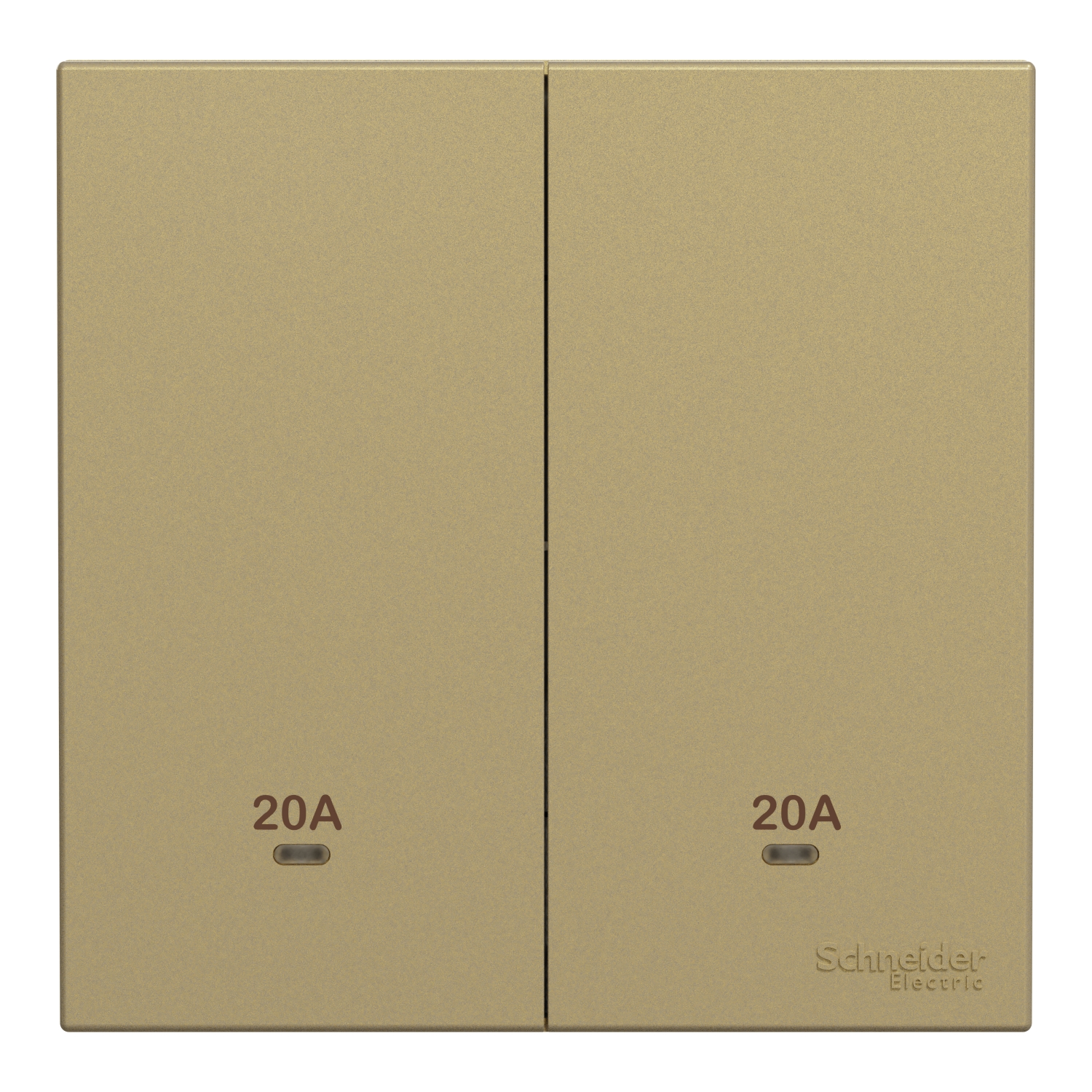 Schneider 施耐德 AvatarOn C 奐然 20A 兩位雙極開關掣連LED指示燈(沉醉金)