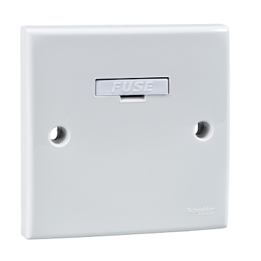Schneider Electric S-Classic E30FSG WE 白色 13A 單位保險菲士蘇正面