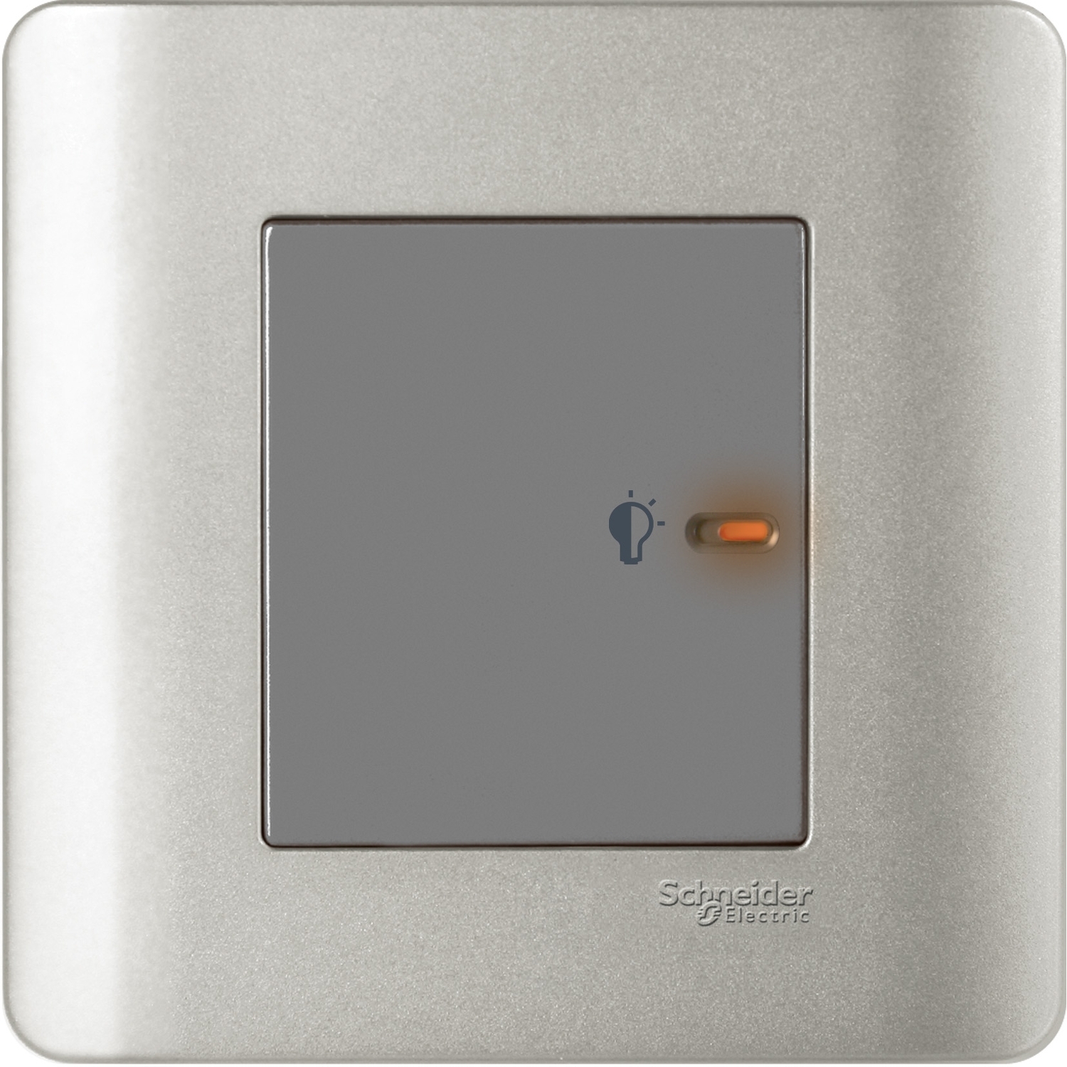 Schneider 施耐德 ZENcelo 睿雅 350VA 單位 50Hz 平觸萬用光暗掣連 LED 指示燈(銀灰)