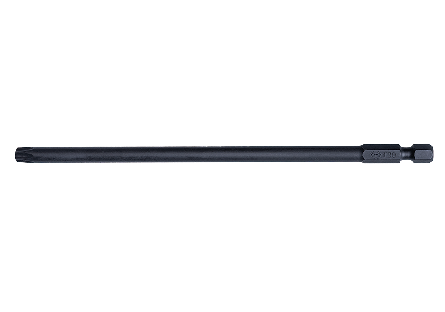 KING TONY 金統立 1004D6TQ 套組內的一支 T30 六角星型電動起子頭(150 mm),並非完整六件套組照片