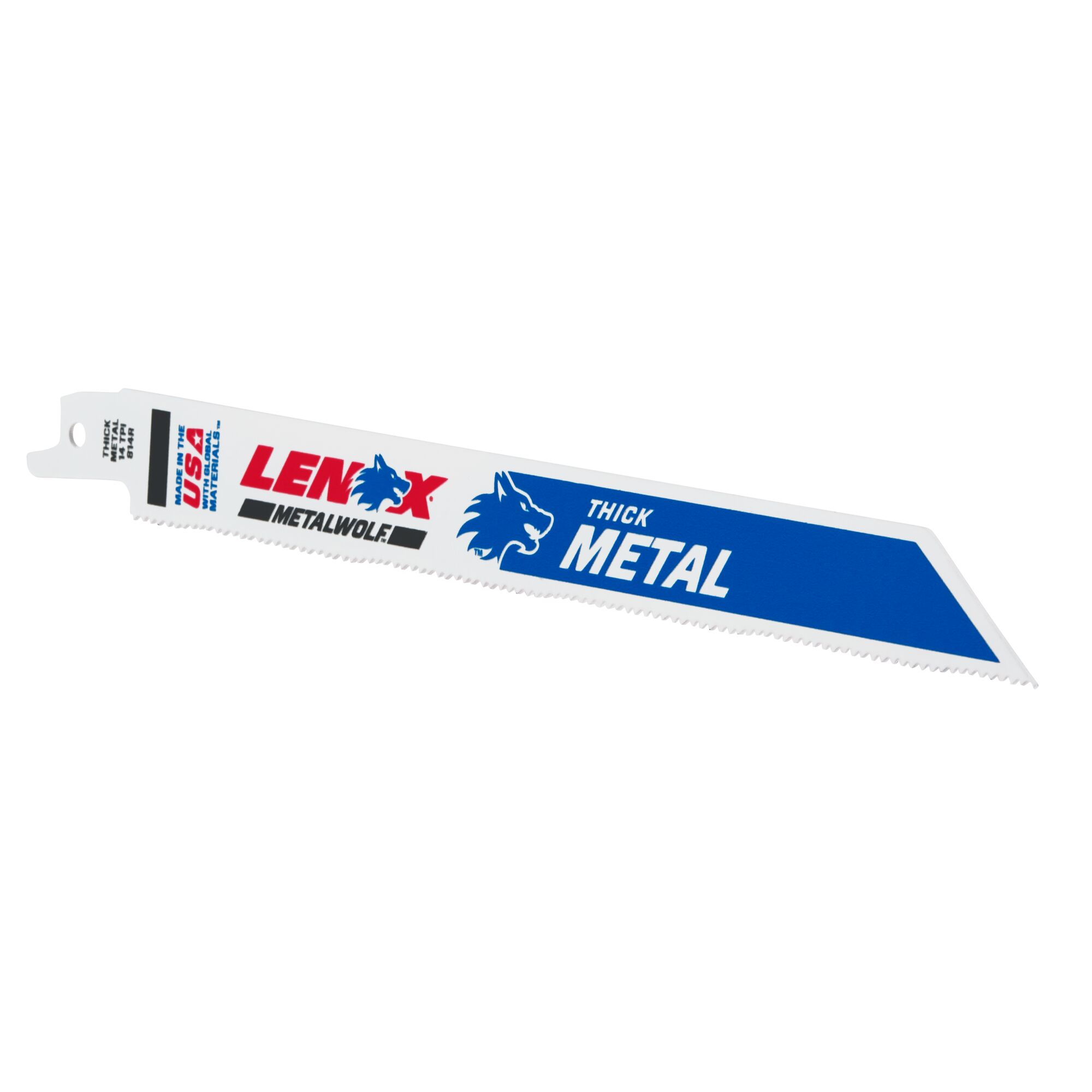 LENOX 狼牌 LE-814R-5 METALWOLF 軍刀鋸片刀身標示 THICK METAL 14 TPI 產品圖