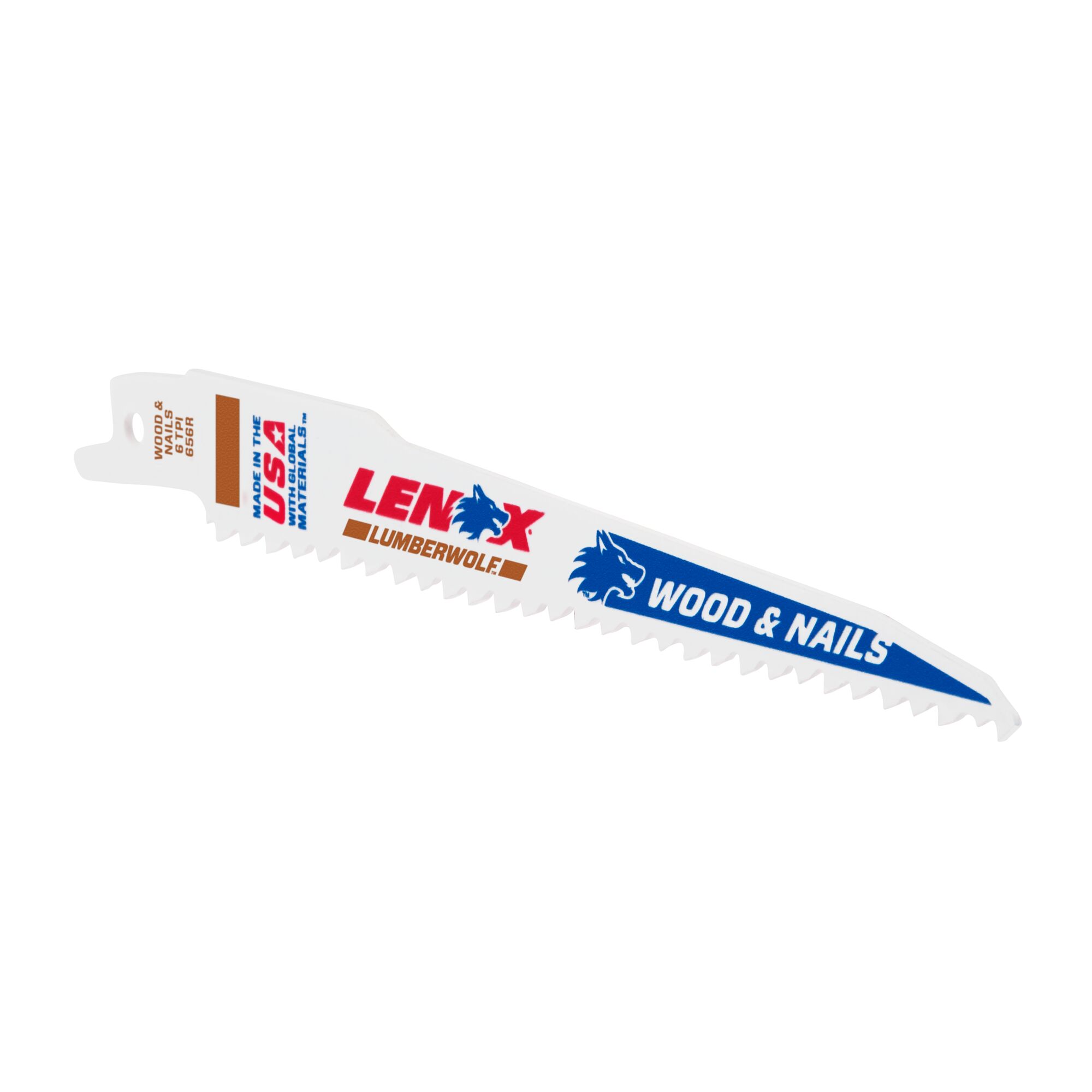 LENOX 狼牌 LE-656R-5 伐木狼 WOOD & NAILS 軍刀鋸片 152mm 6T 產品圖