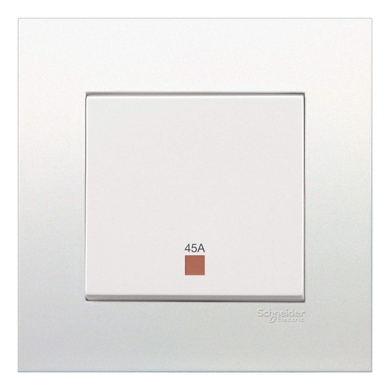 Schneider 施耐德 Vivace 元雅 45A 單位雙極開關掣連指示燈(白色)KB31DR45N_WE