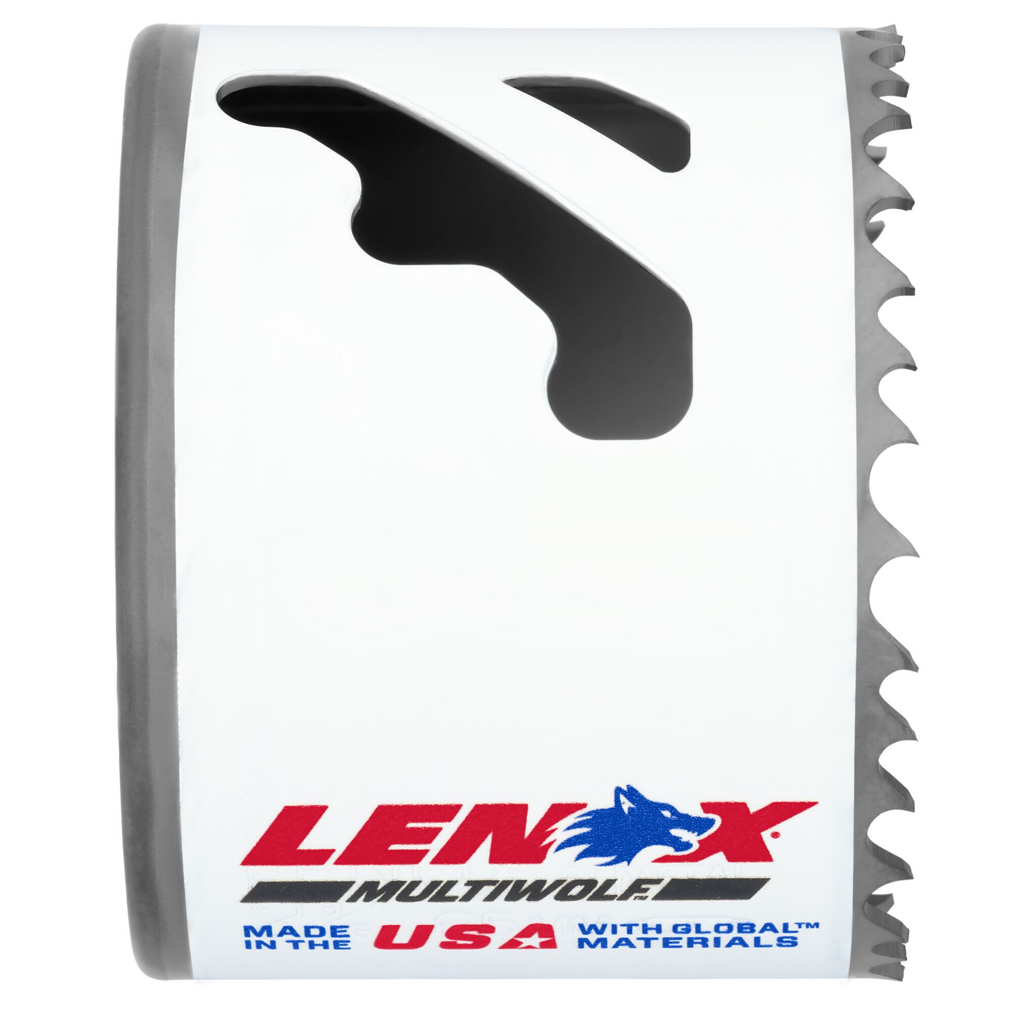 LENOX 狼牌 LE-3004040L T3 雙金屬圓穴鋸刃 64mm 鋸身標示圖