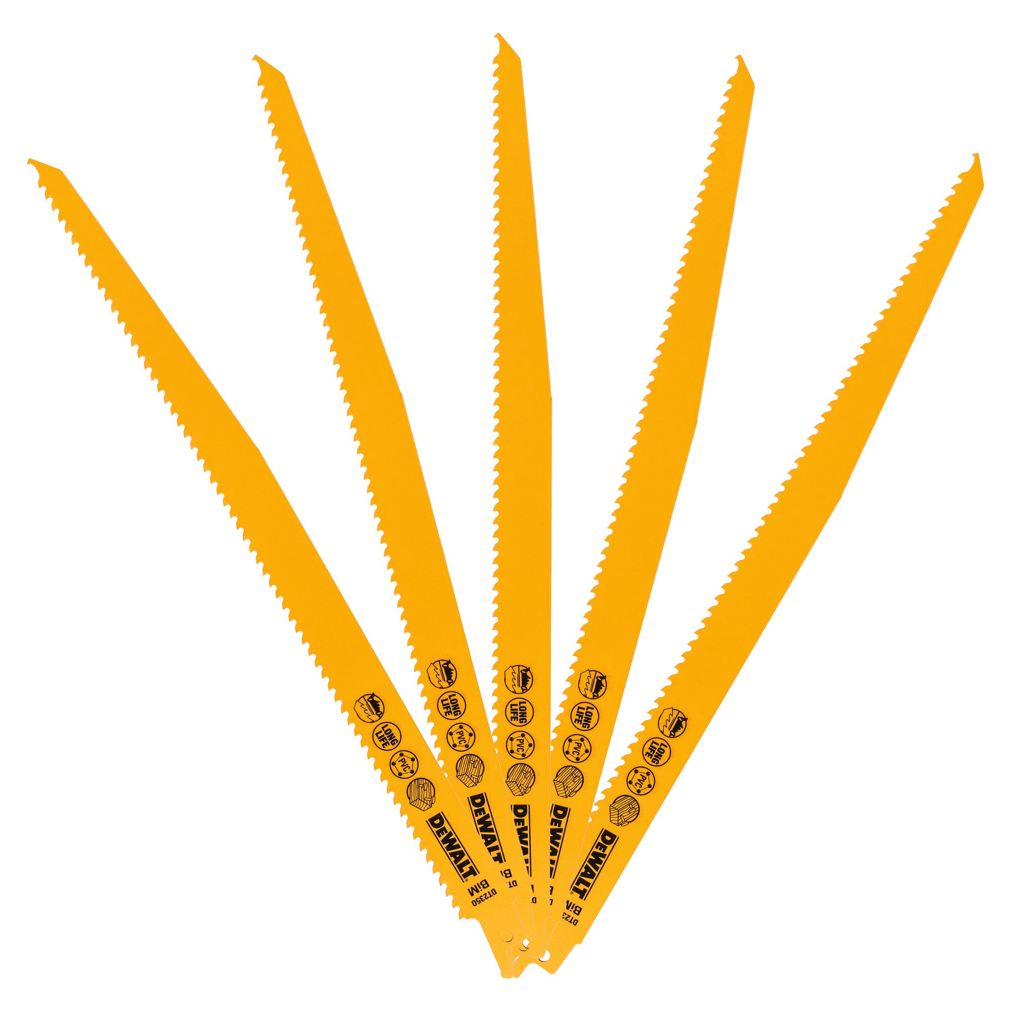 DEWALT DT2350-QZ 12 吋 6 TPI 軍刀鋸片