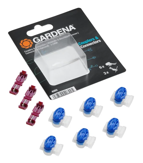 GARDENA 邊界線接頭連接使用示意