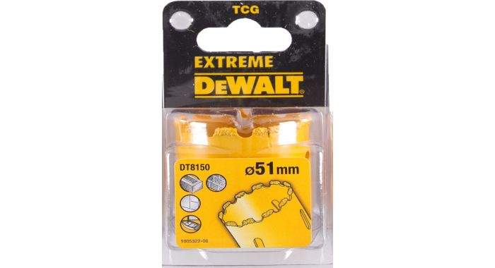 DEWALT 得偉 DT8150-QZ 51 mm 碳化鎢粒子圓穴鋸