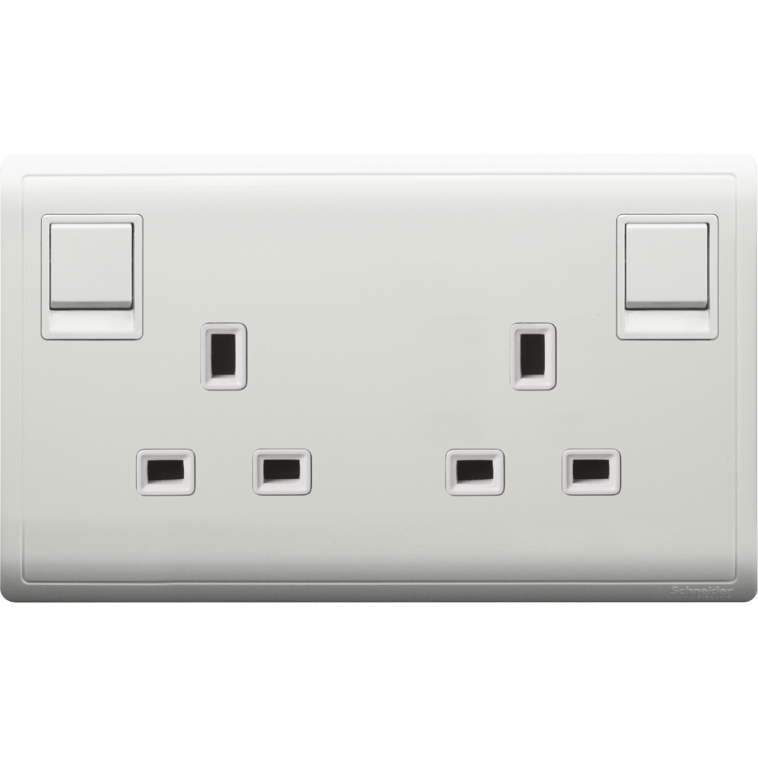 Schneider 施耐德 Pieno 丰尚 13A 兩位連保護門有掣插座(白)E82T25_WE