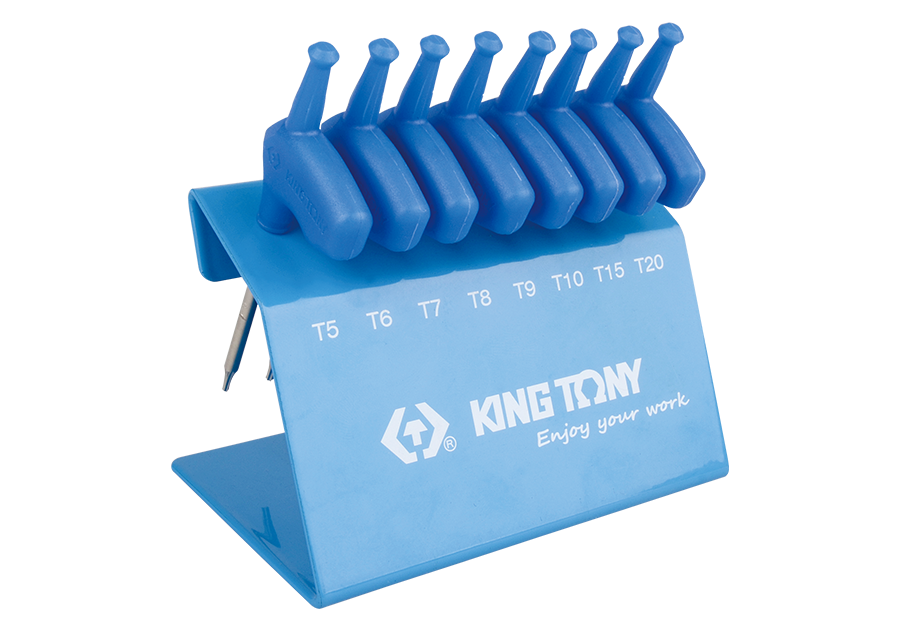 KING TONY 金統立 24308PR 八件式 L 型旗桿六角星型螺絲起子組
