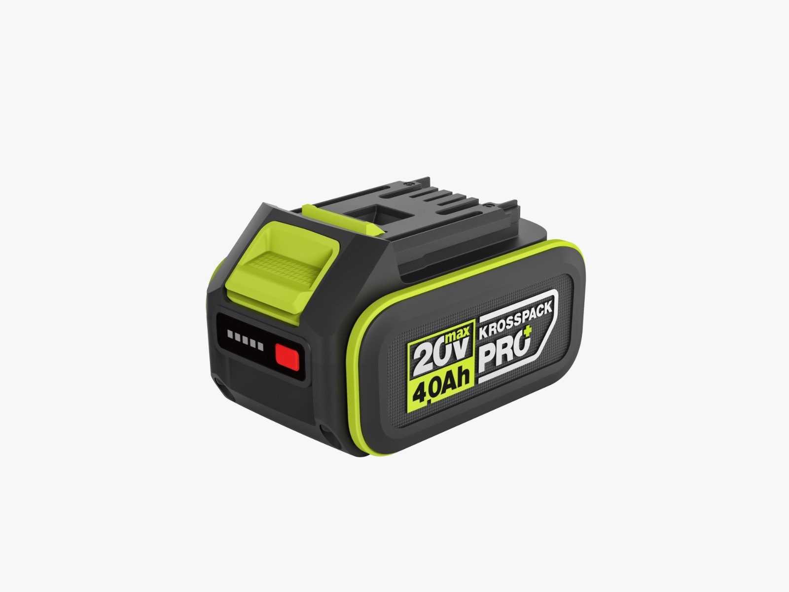 WORX WA3056 20V 4.0Ah PRO+ lithium-ion battery with 4-segment LED fuel gauge