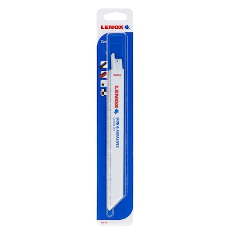 LENOX 狼牌 LE-20506100RG 硬質合金砂軍刀鋸片 254mm 原廠 2 片裝吊卡