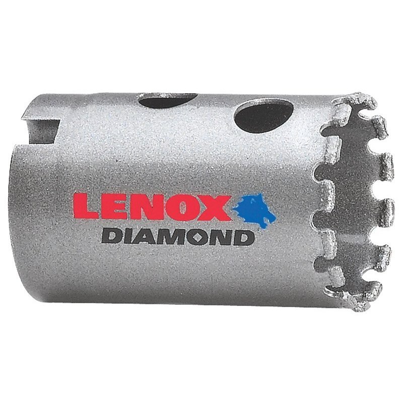 LENOX 狼牌 LE-1211520DGHS 鑽石圓穴鋸本體與 LENOX DIAMOND 標誌近照