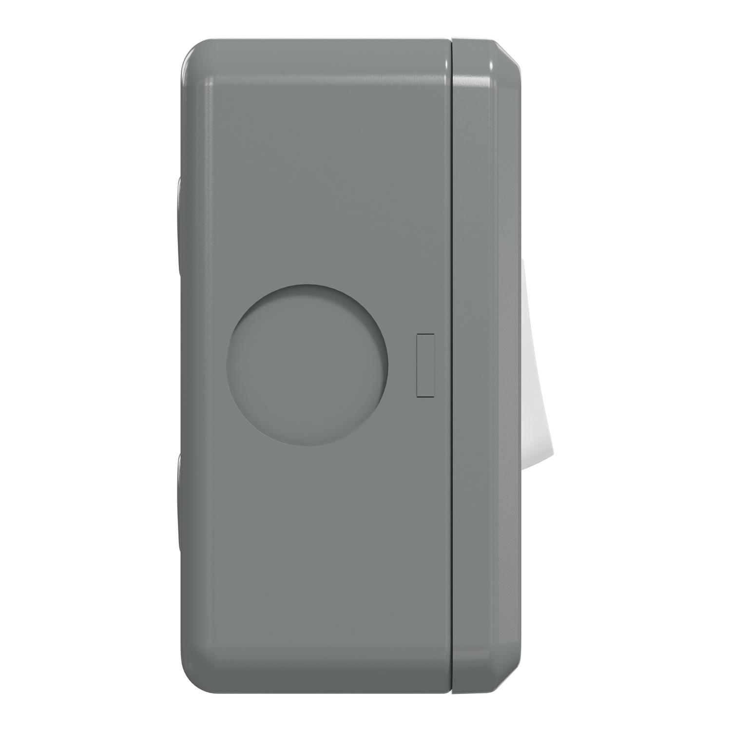 Schneider Electric ESMT34_1_2AR 灰白色防撞鋼面四位單控開關掣側面
