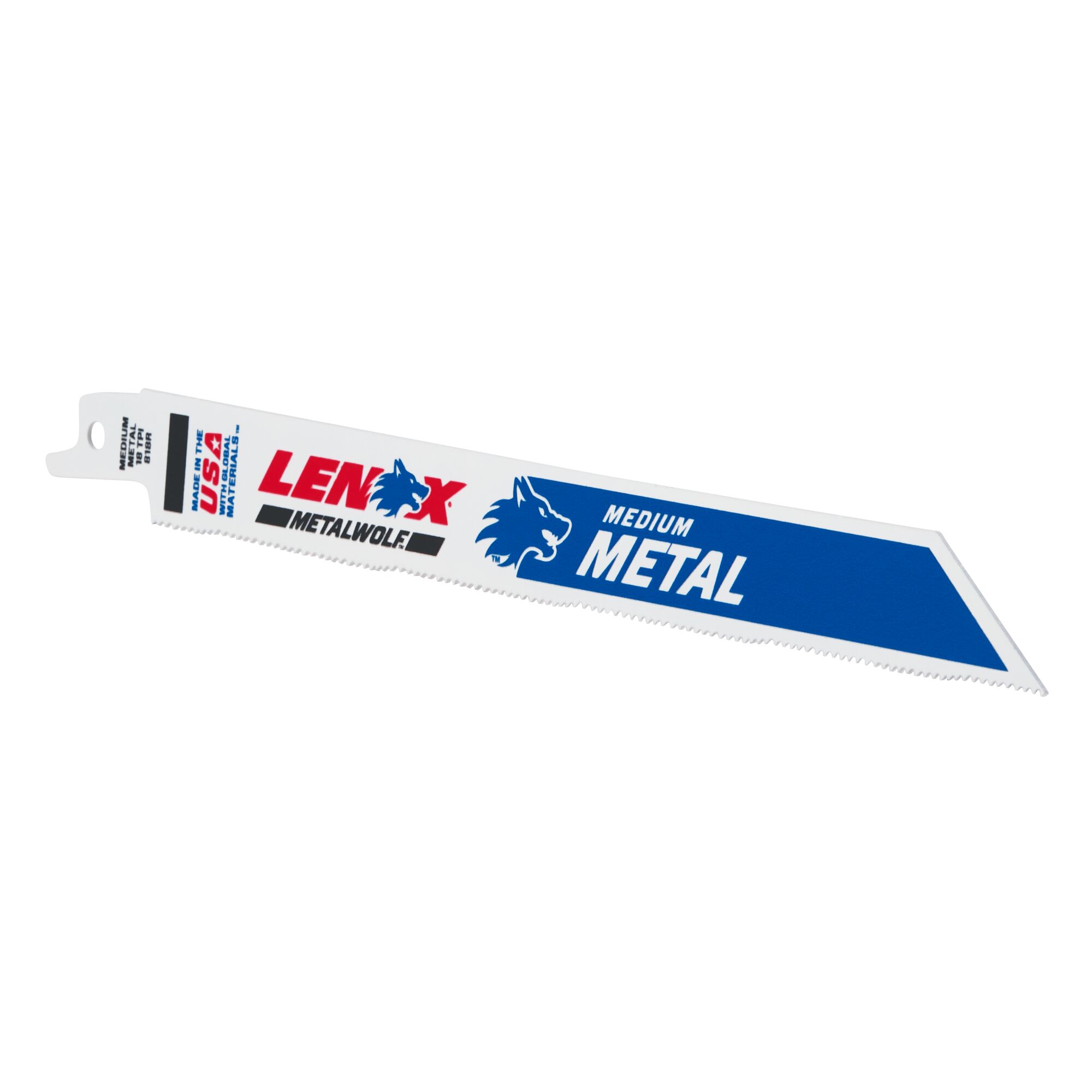 LENOX 狼牌 LE-818R-5 METALWOLF 軍刀鋸片刀身標示 MEDIUM METAL 18 TPI 產品圖