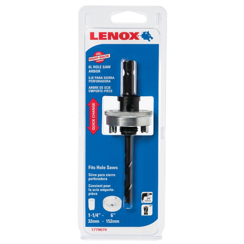 LENOX 狼牌 LE-1779670 6L 快速更換圓穴鋸軸原廠包裝圖