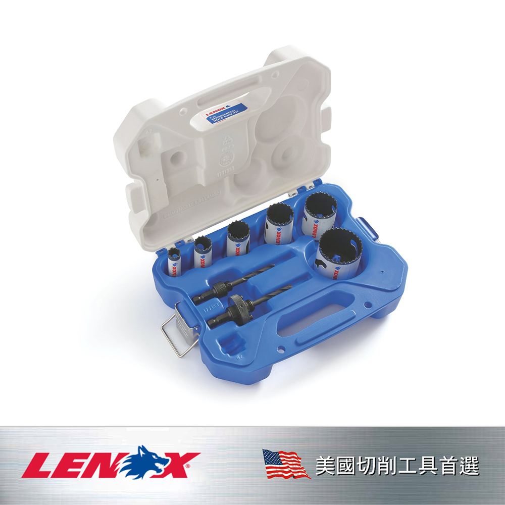 LENOX 狼牌 LE-T30830600R 8 件裝冷凍空調圓穴鋸組套(含原廠收納盒)產品圖