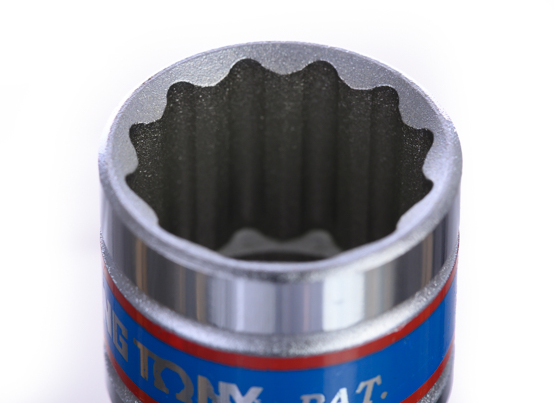 KING TONY 19 mm 1/2吋十二角套筒同設計示意（來源433019MH，非433019M包裝照片）