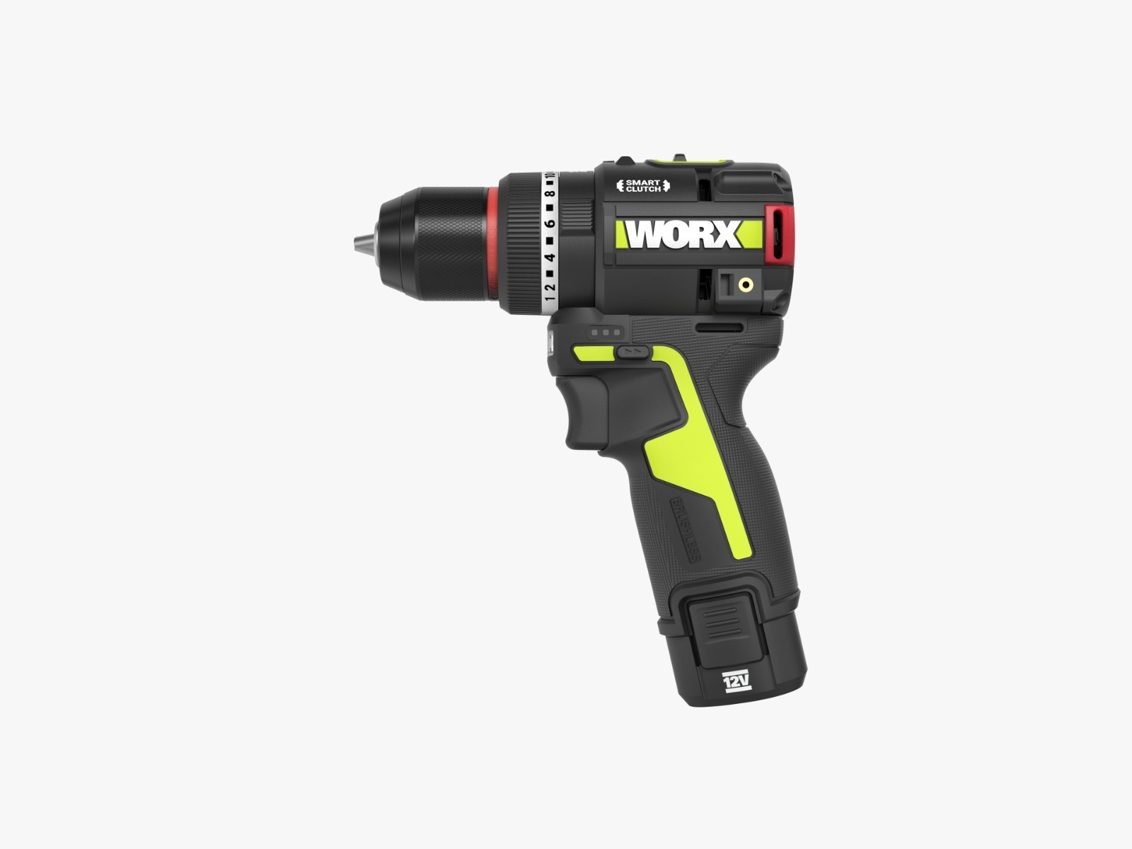 WORX WU135T 12V brushless impact drill side profile