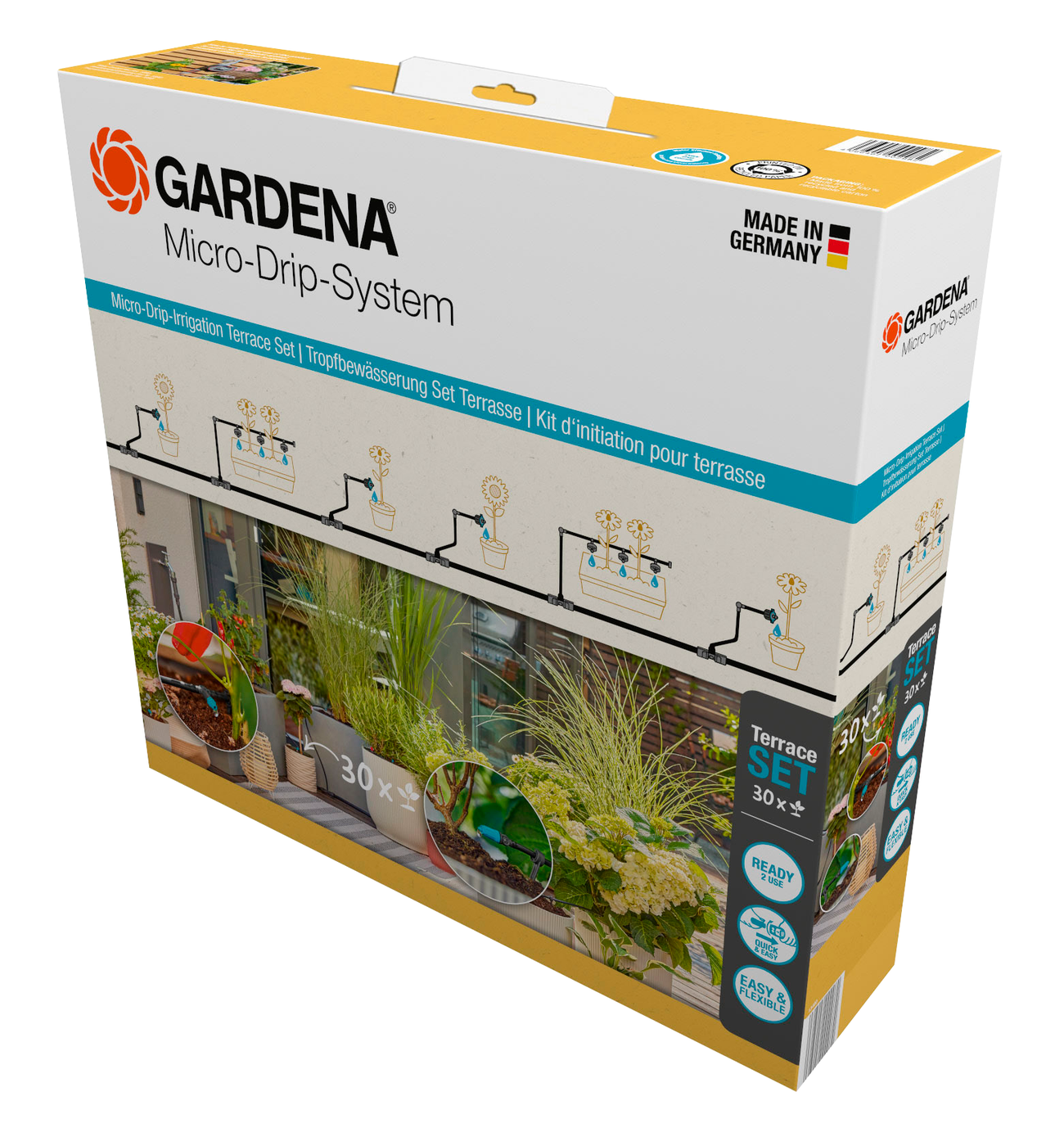 GARDENA 13400-20 露台微滴灌溉套裝組件