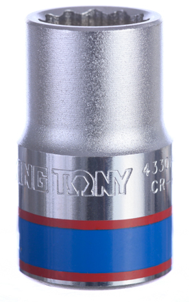 KING TONY 4330 系列 14 mm 區域版本標準套筒示意圖片；型號標記可能不同，本款為 433014M，1/2 英吋驅動，單顆出售