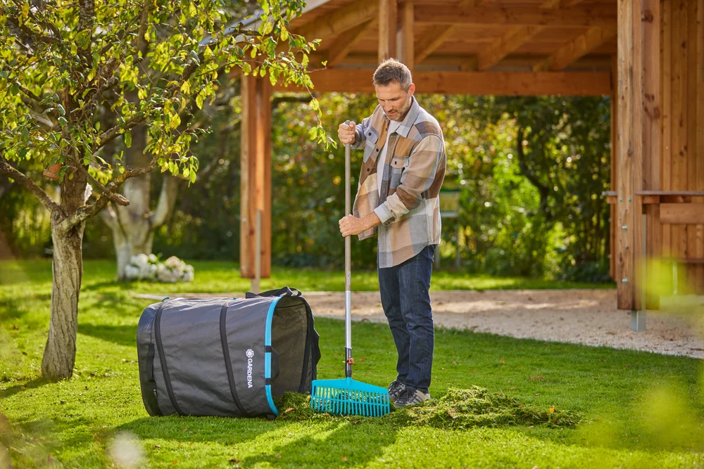 GARDENA 220L 方形彈出式庭園廢物收集袋側放收集剪草