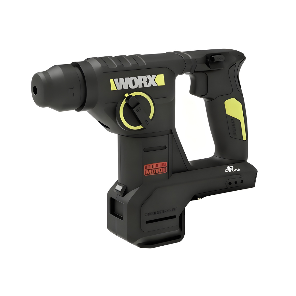 WORX WU384.9 20V brushless rotary hammer bare tool, SDS-plus chuck and mode selector