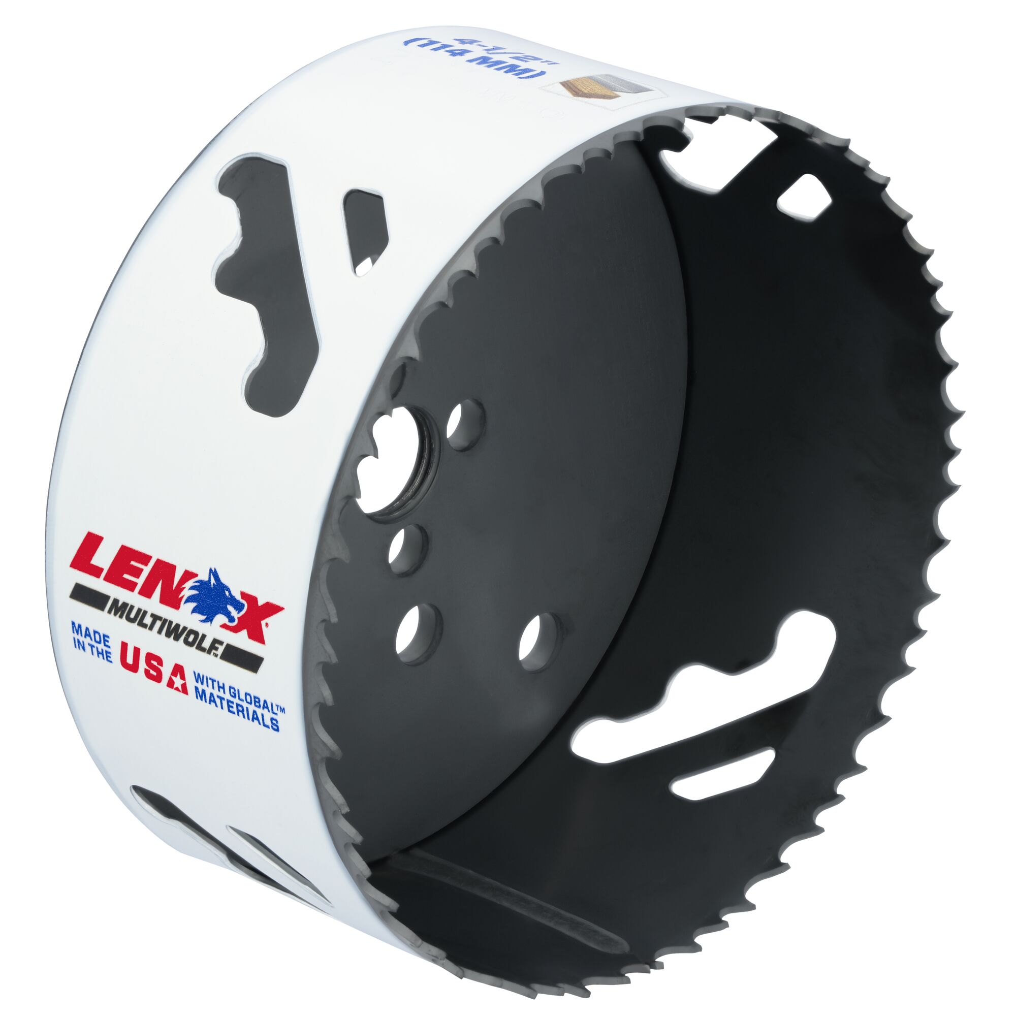 LENOX 狼牌 LE-3007070L T3 雙金屬圓穴鋸刃 111mm 鋸身標示與內側結構圖
