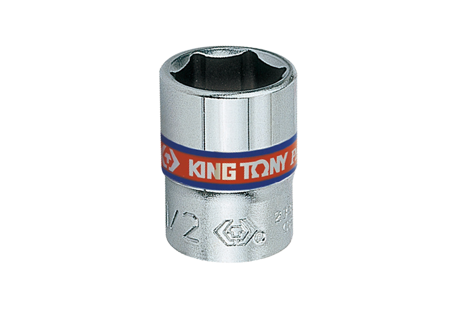 KING TONY 2335S 系列英制六角標準套筒，圖中刻印 1/2 吋