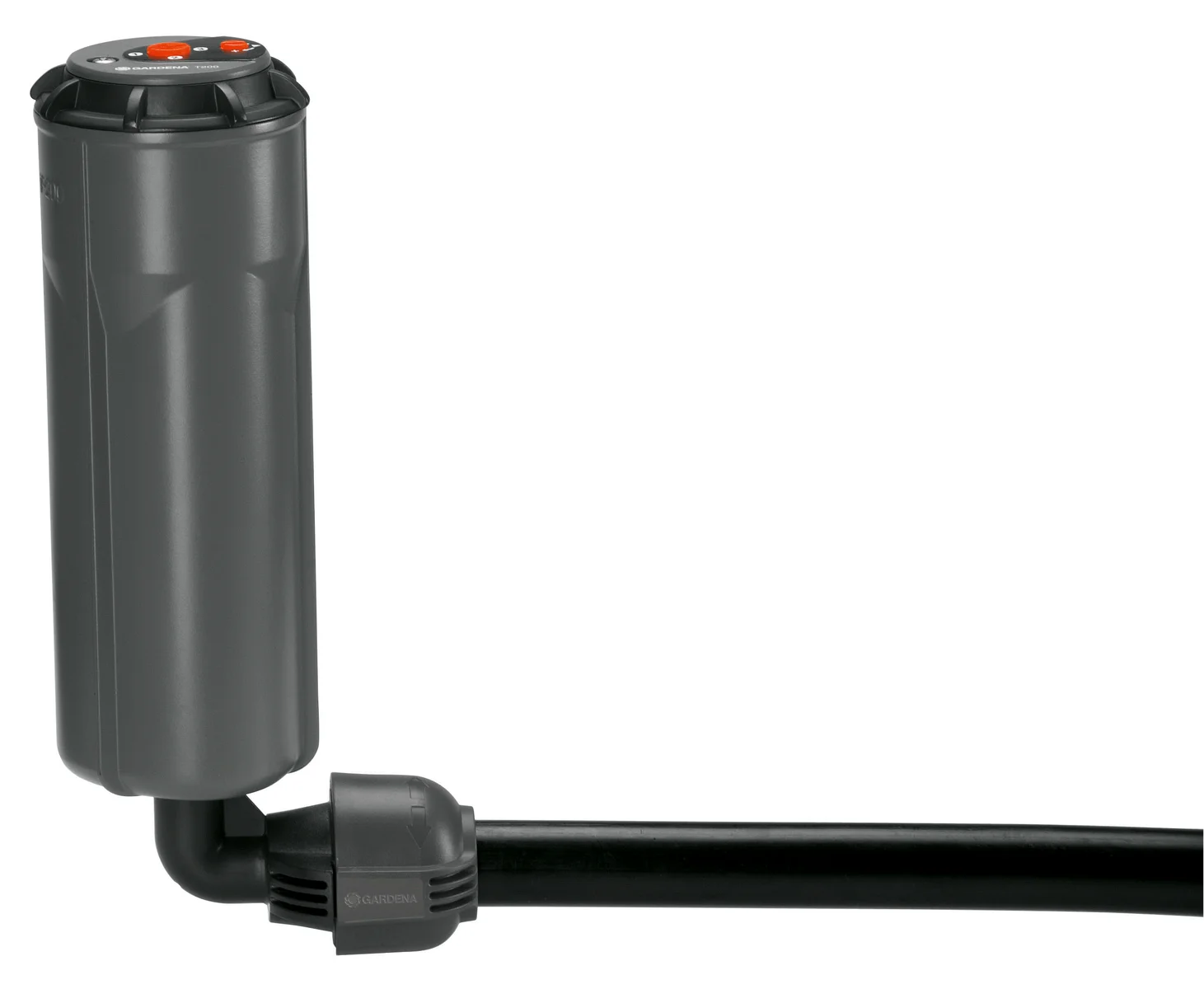 GARDENA 2780-20 L型接頭連接地下灑水器安裝示意