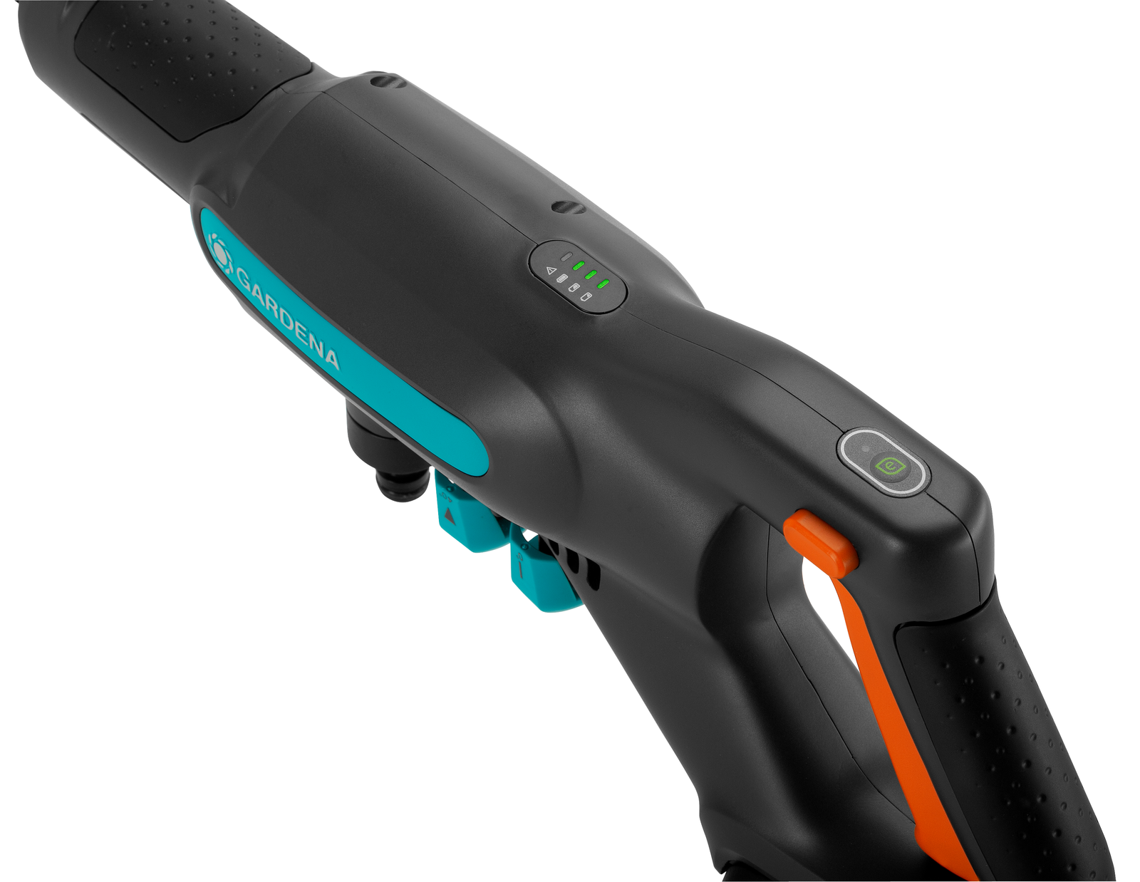 GARDENA AquaClean pressure and battery controls