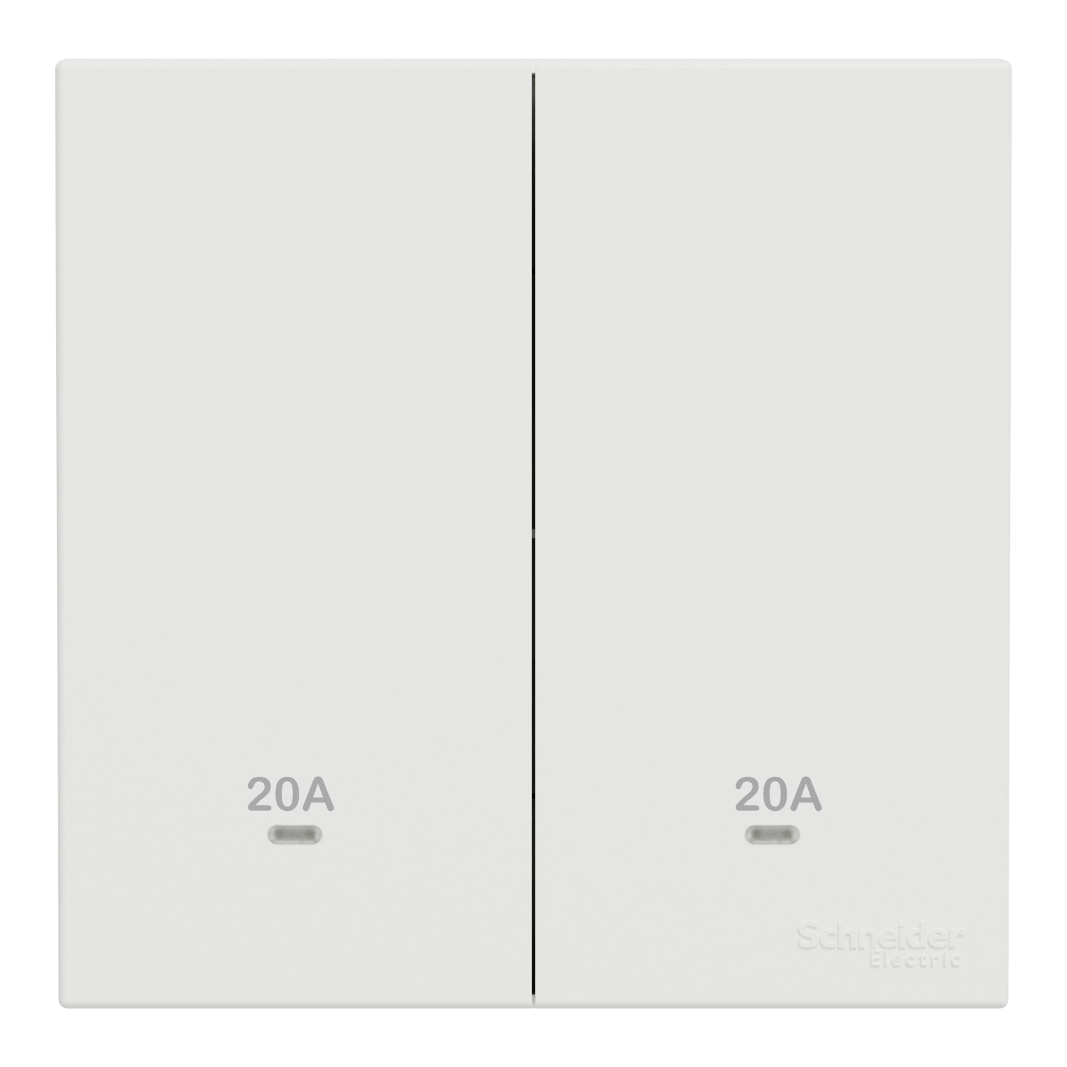 Schneider 施耐德 AvatarOn C 奐然 20A 兩位雙極開關掣連LED指示燈(搪瓷白)