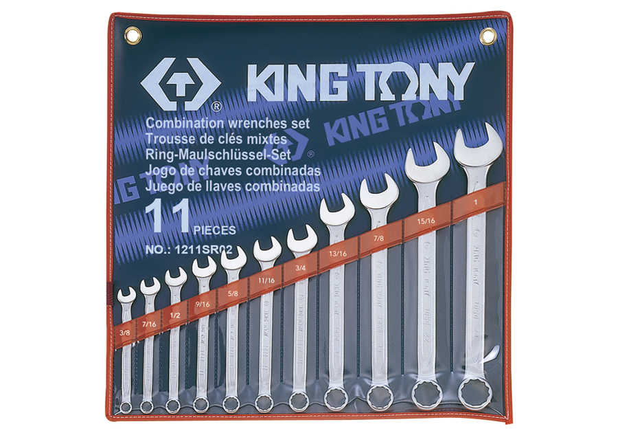 KING TONY 金統立 1211SR02 11件式英制複合扳手組