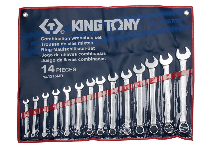 KING TONY 1215MR 14件式公制梅開扳手組,8至24 mm