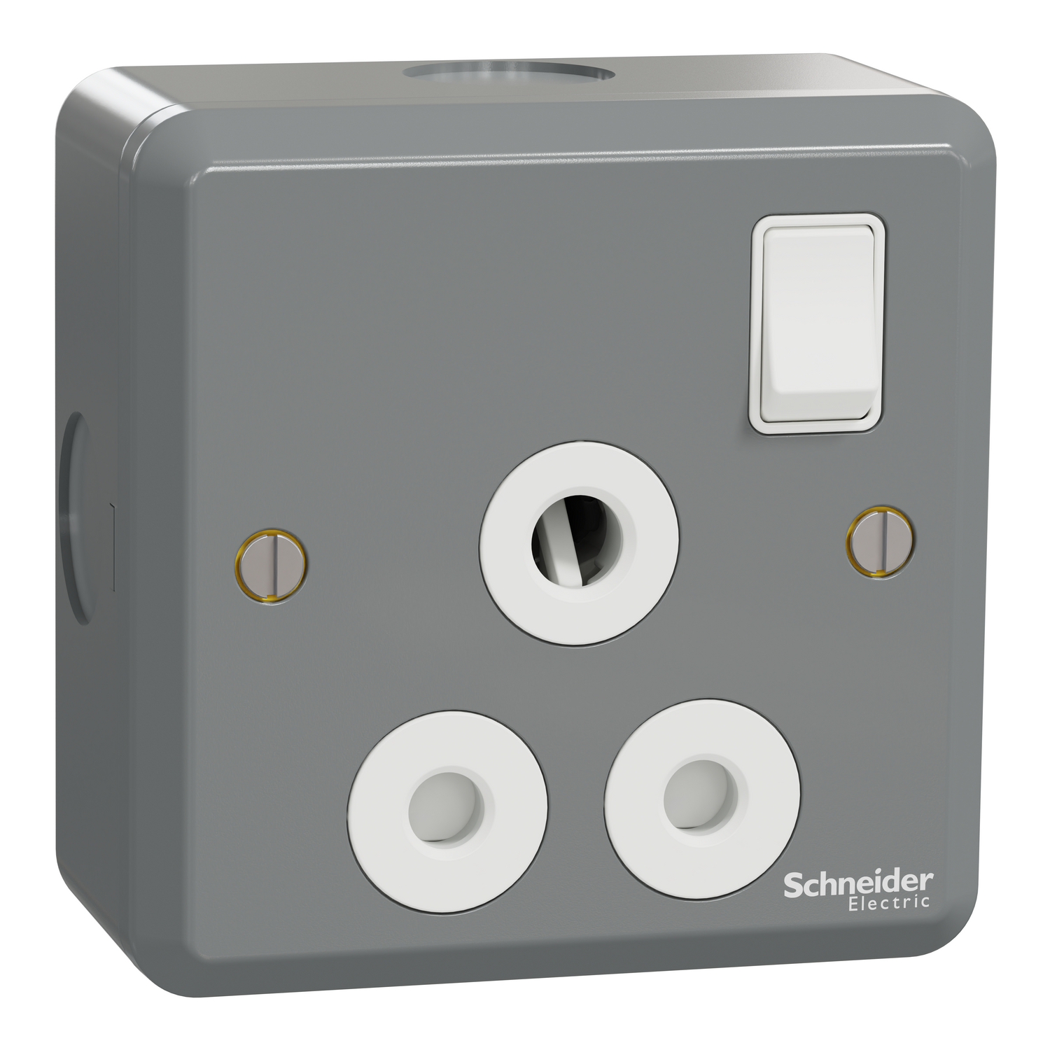 Schneider Electric ESMT15_15 15A 1 gang switched socket front view