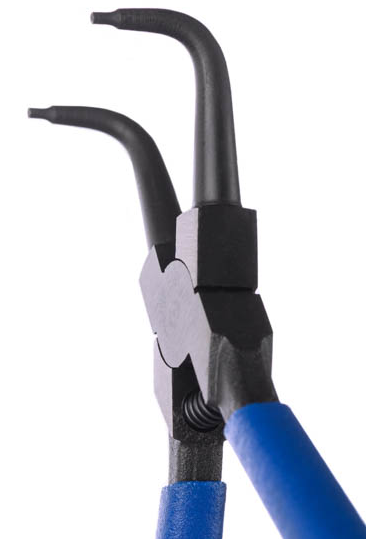 KING TONY 68HB-07 內 C 型扣環鉗的 90° 彎頭鉗尖特寫
