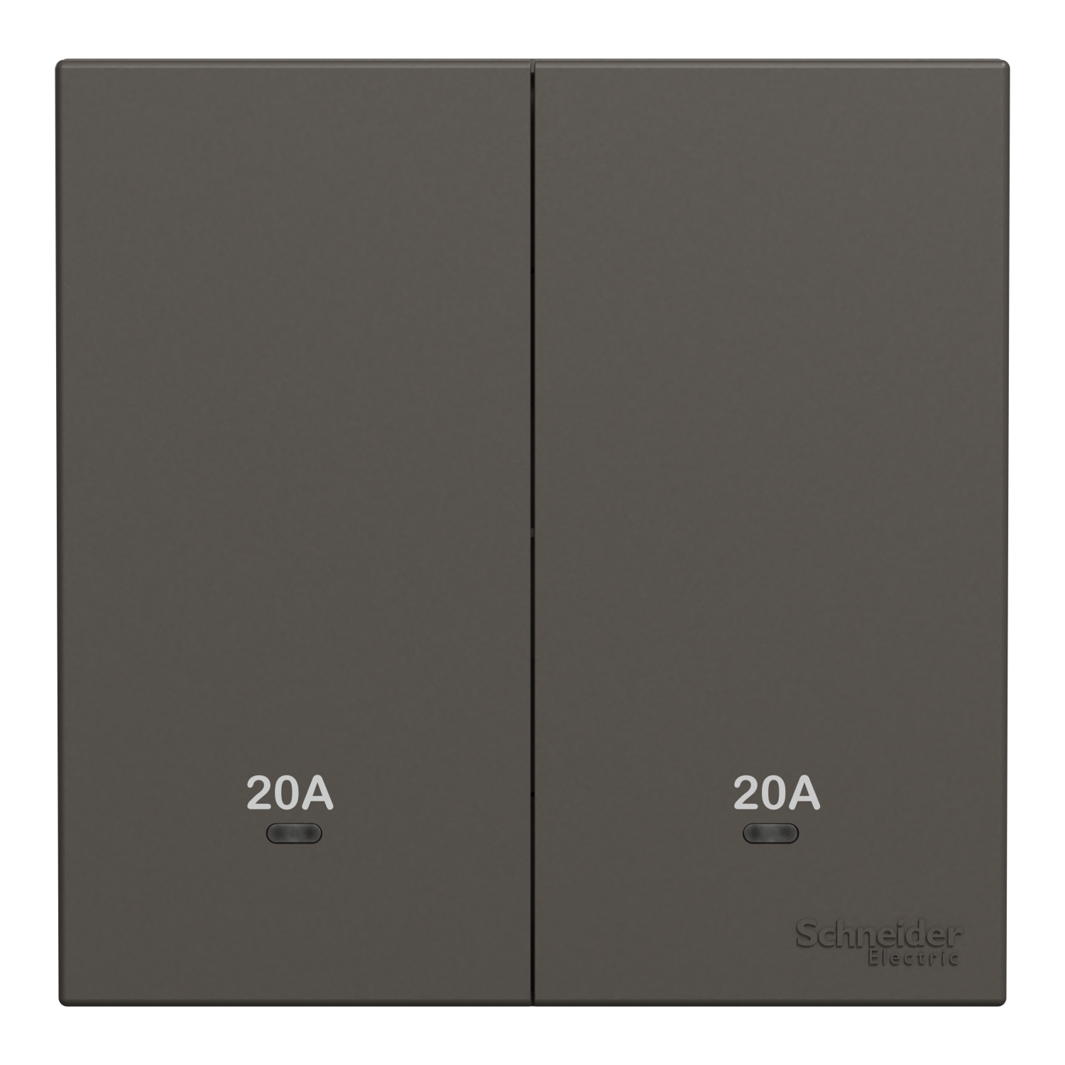 Schneider 施耐德 AvatarOn C 奐然 20A 兩位雙極開關掣連LED指示燈(石墨灰)