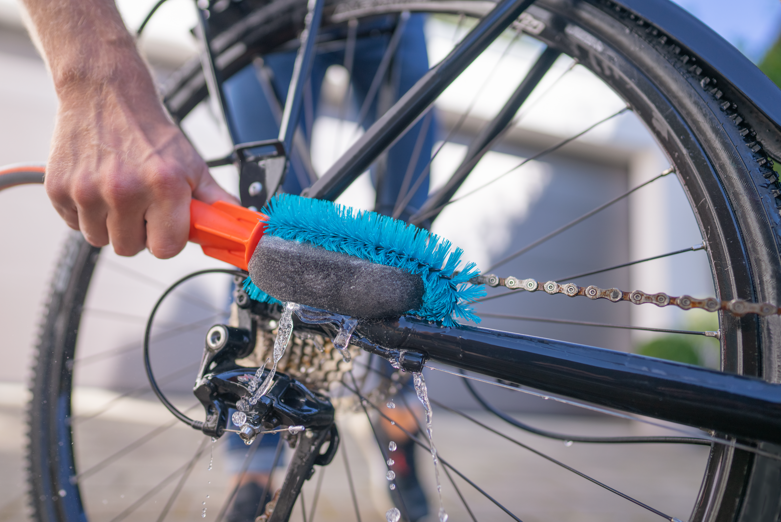GARDENA Cleansystem 清潔海綿配合單車刷清潔單車