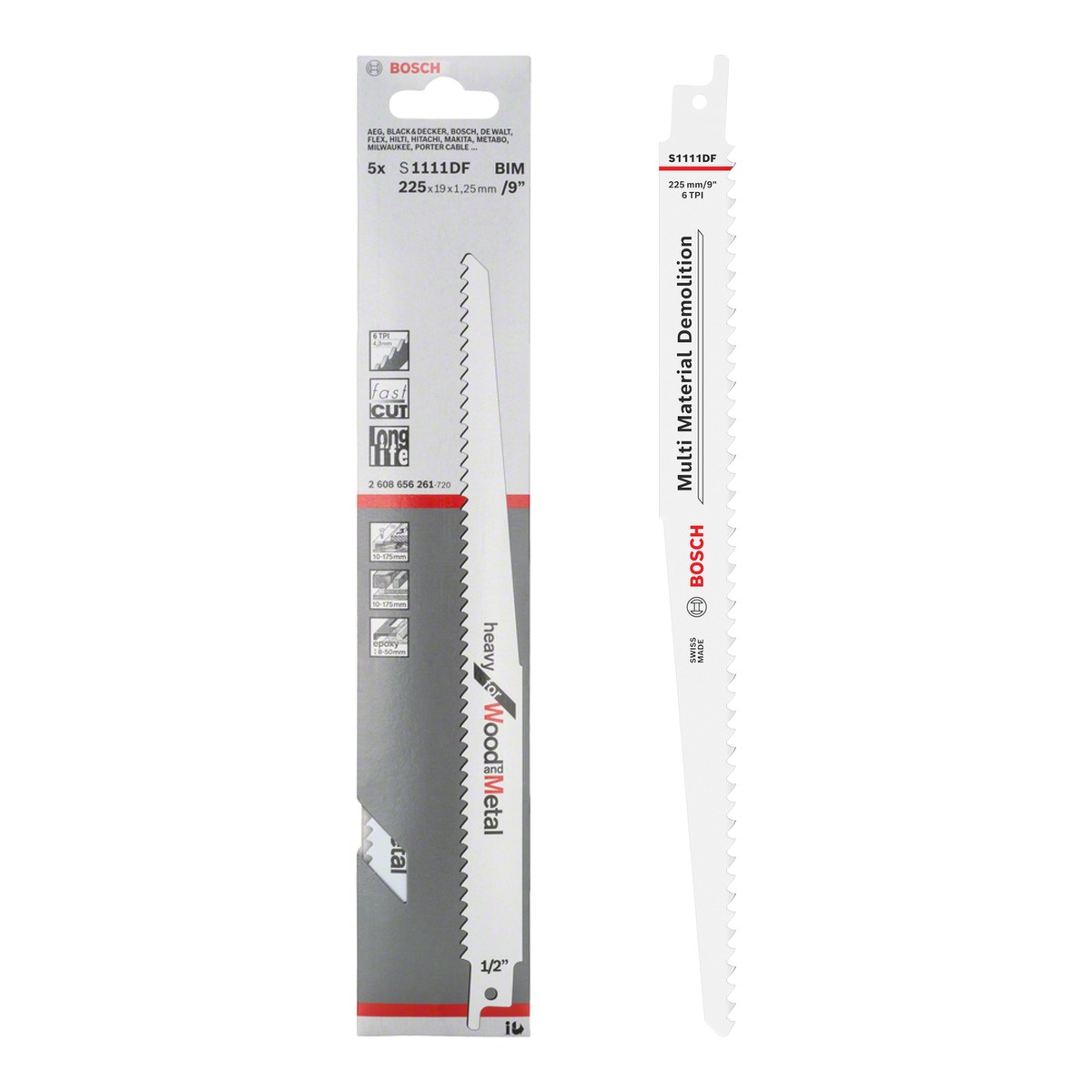 S1111DF – Wood & metal demolition, 225 mm, 6 TPI