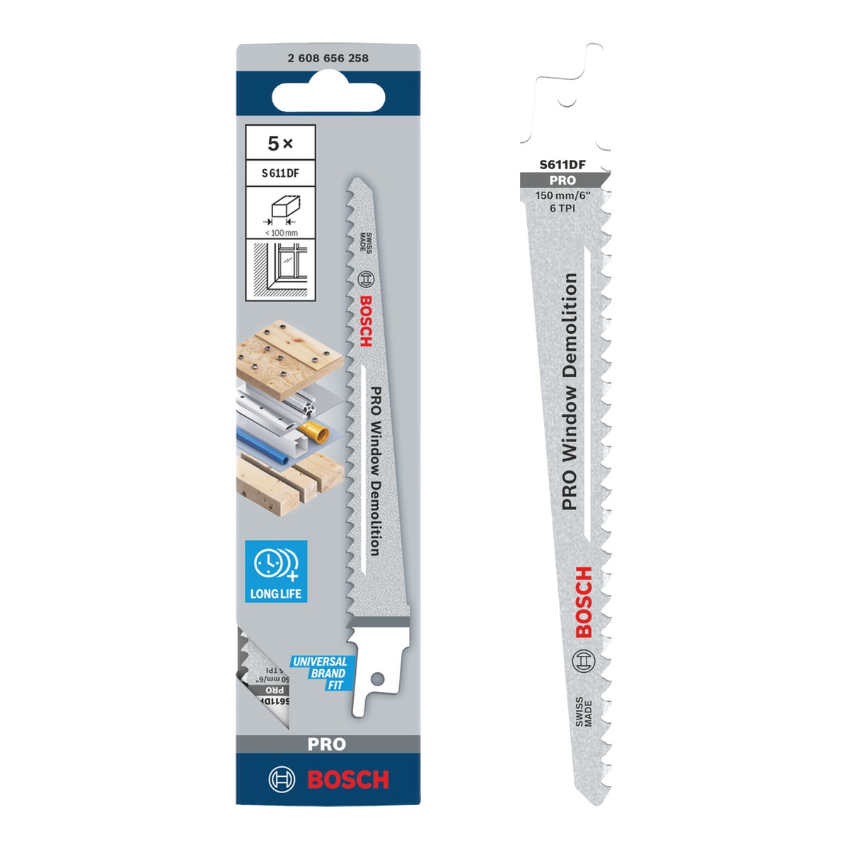 S611DF – Wood & metal demolition, 150 mm, 6 TPI