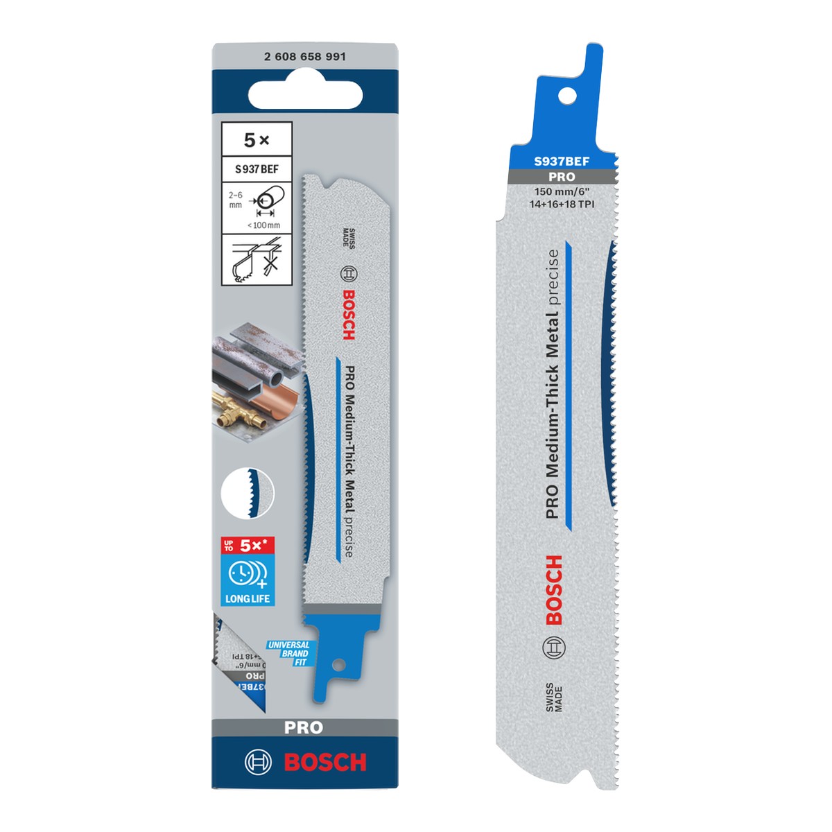 S937BEF – Metal, 150 mm, 14/16/18 TPI precise