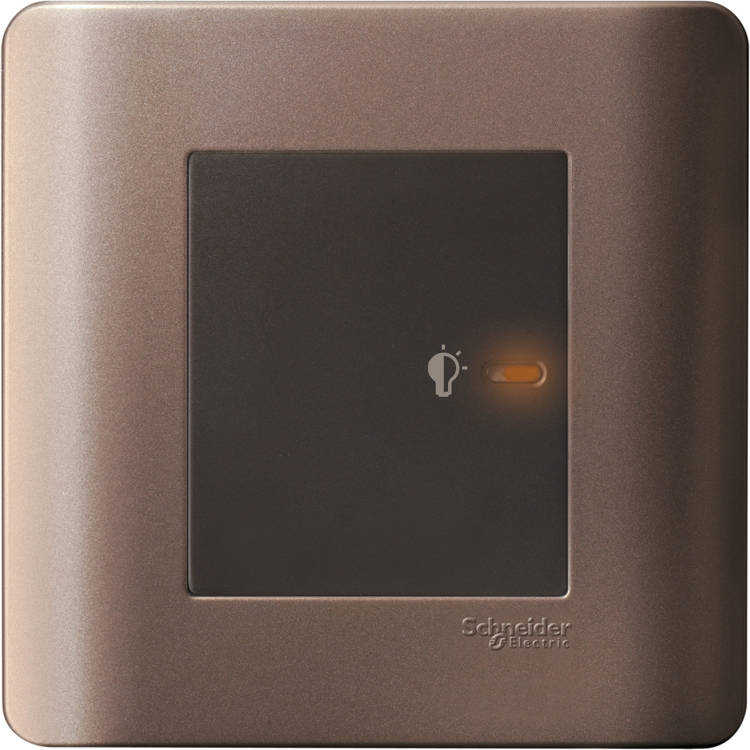 Schneider 施耐德 ZENcelo 睿雅 350VA 單位 50Hz 平觸萬用光暗掣連 LED 指示燈(銀銅)