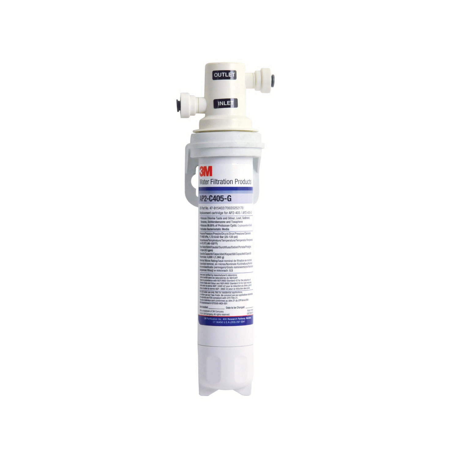 3M AP2-C405G cartridge and filter head