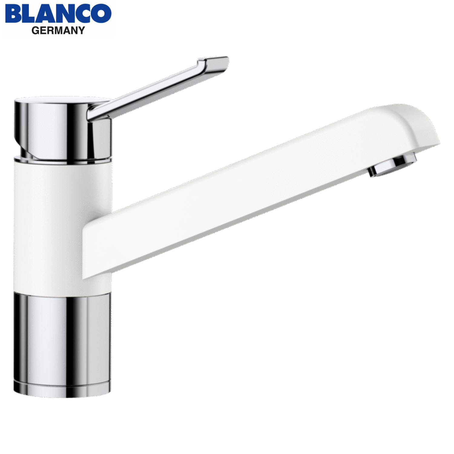 BLANCO ZENOS 517808 鉻/SILGRANIT 白色單把手廚房龍頭