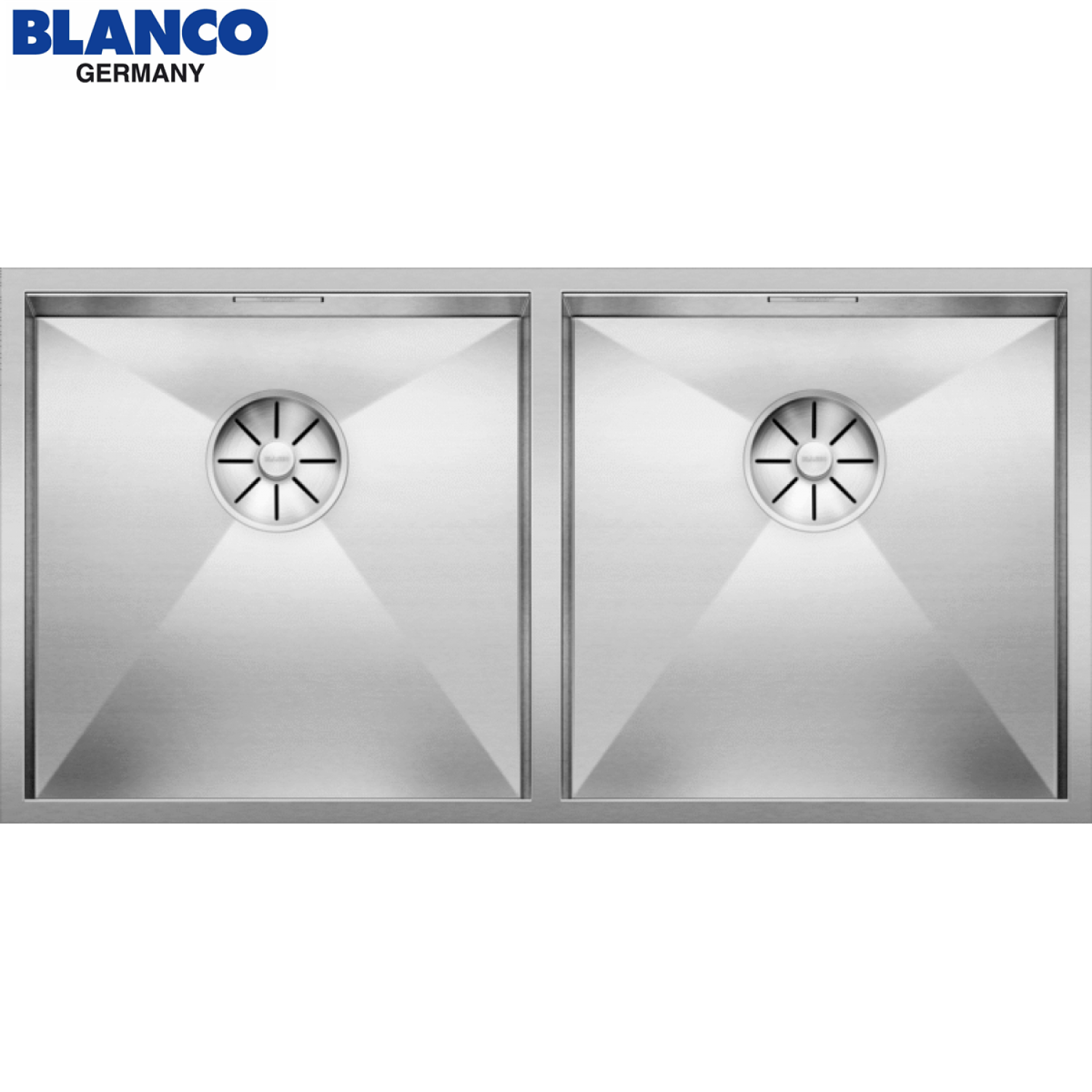 BLANCO ZEROX 400/400-U 不鏽鋼雙盆台下星盆 521620