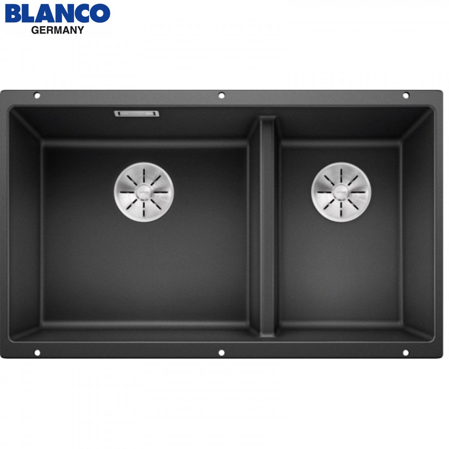 BLANCO 523151 SUBLINE 430/270-U Anthracite 岩灰花崗岩台下式雙碗星盆